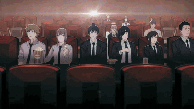 Chainsaw Man Movie Theater Gif